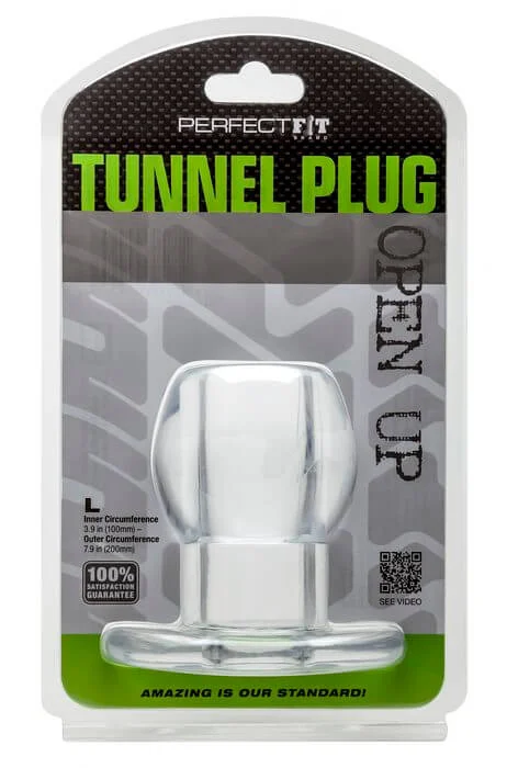 Perfect Fit Toy Tunnel Plug Ice Clear Large: Explore a New Dimension of Pleasure