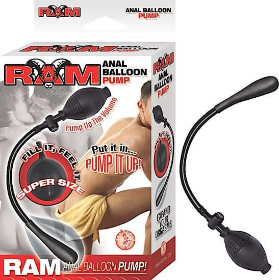 Ram Anal Balloon Pump Black From Nasstoys of New York - The Ultimate Love Toy Company