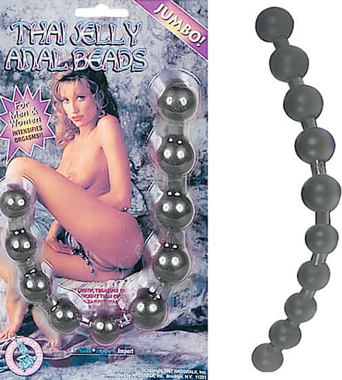 Thai Anal Beads Jumbo Black