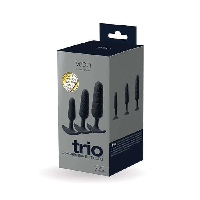 Trio Anal Plug Set | 3 Sizes of Weighted Butt Plugs for Beginners & Experts